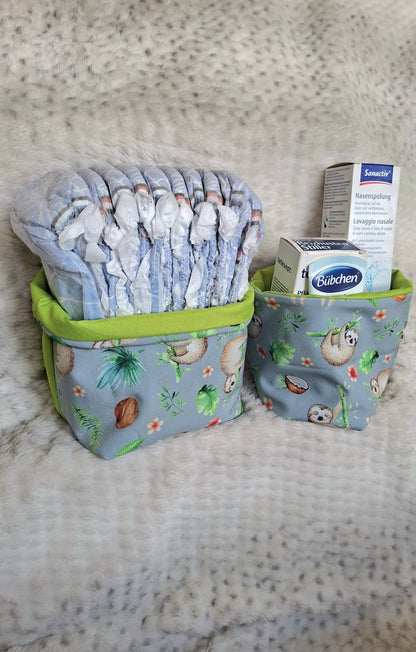 Wickelkorb-Set „Relax“ – stilvolle Aufbewahrung für Babys Pflege